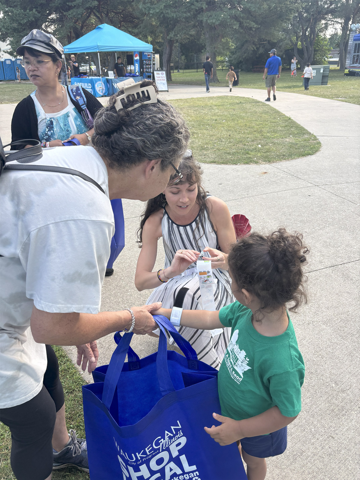 Touch a Truck & Waukegan Night Out participants